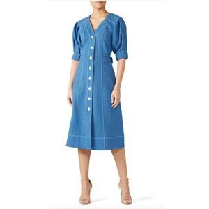 Perseverance London Denim Tie Back Dress SZ 12